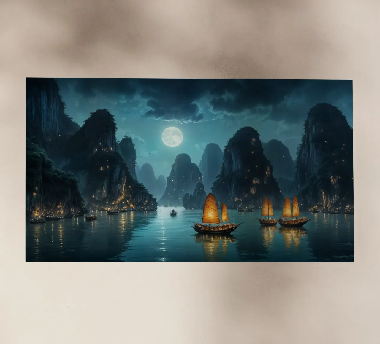 Baia di Ha Long pellicola backlit da Wild Beauty