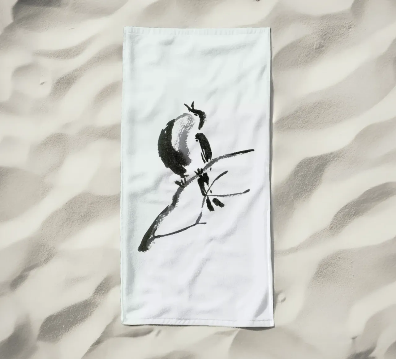 First Call of Spring II Strandtuch von Flora & Fauna