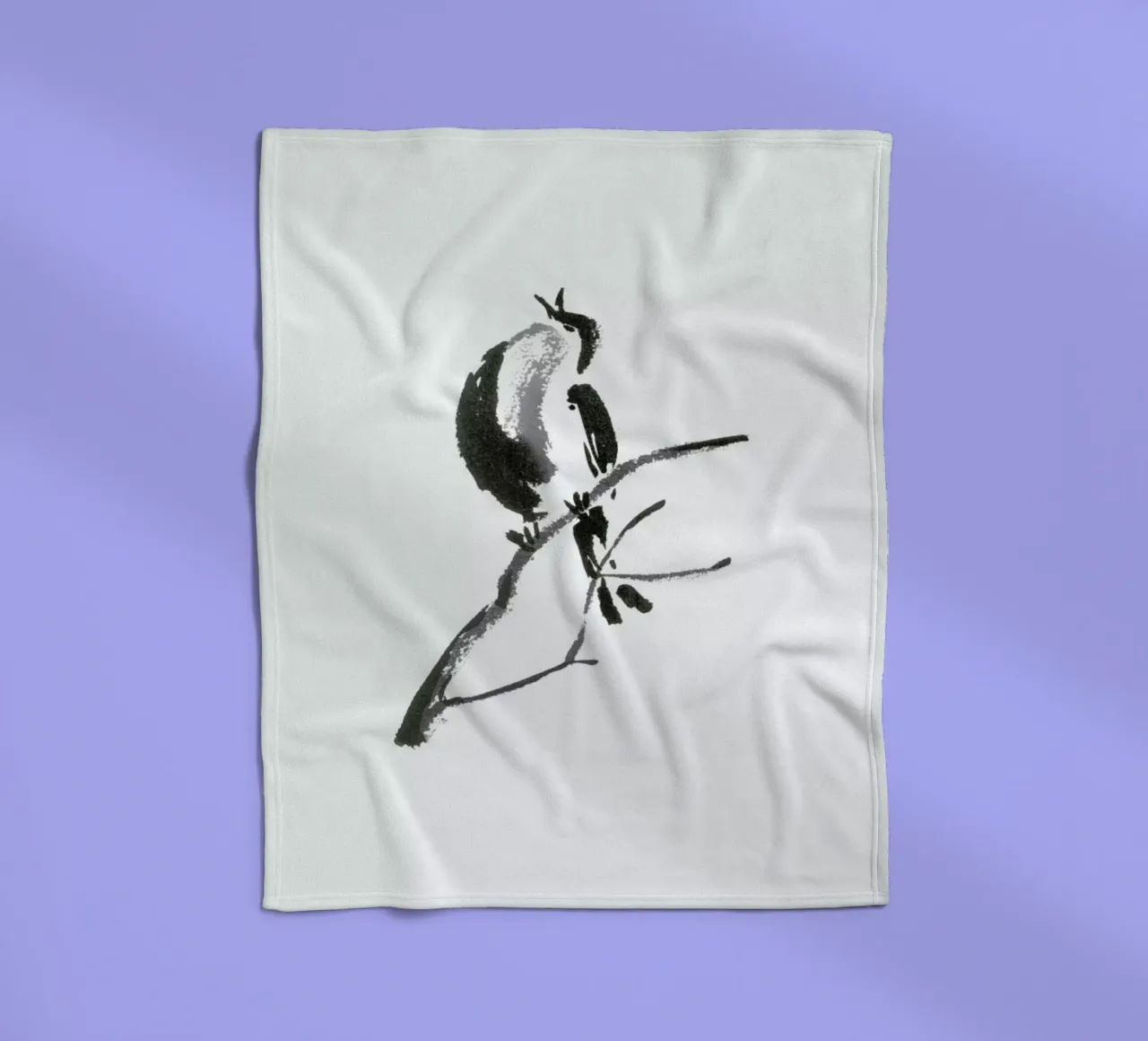 First Call of Spring II fleece blanket by Flora & Fauna