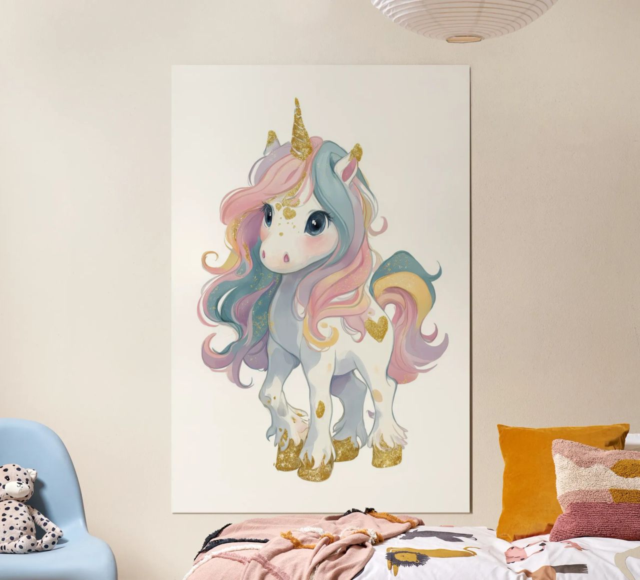 Einhorn Kinderzimmer Poster von Imagine