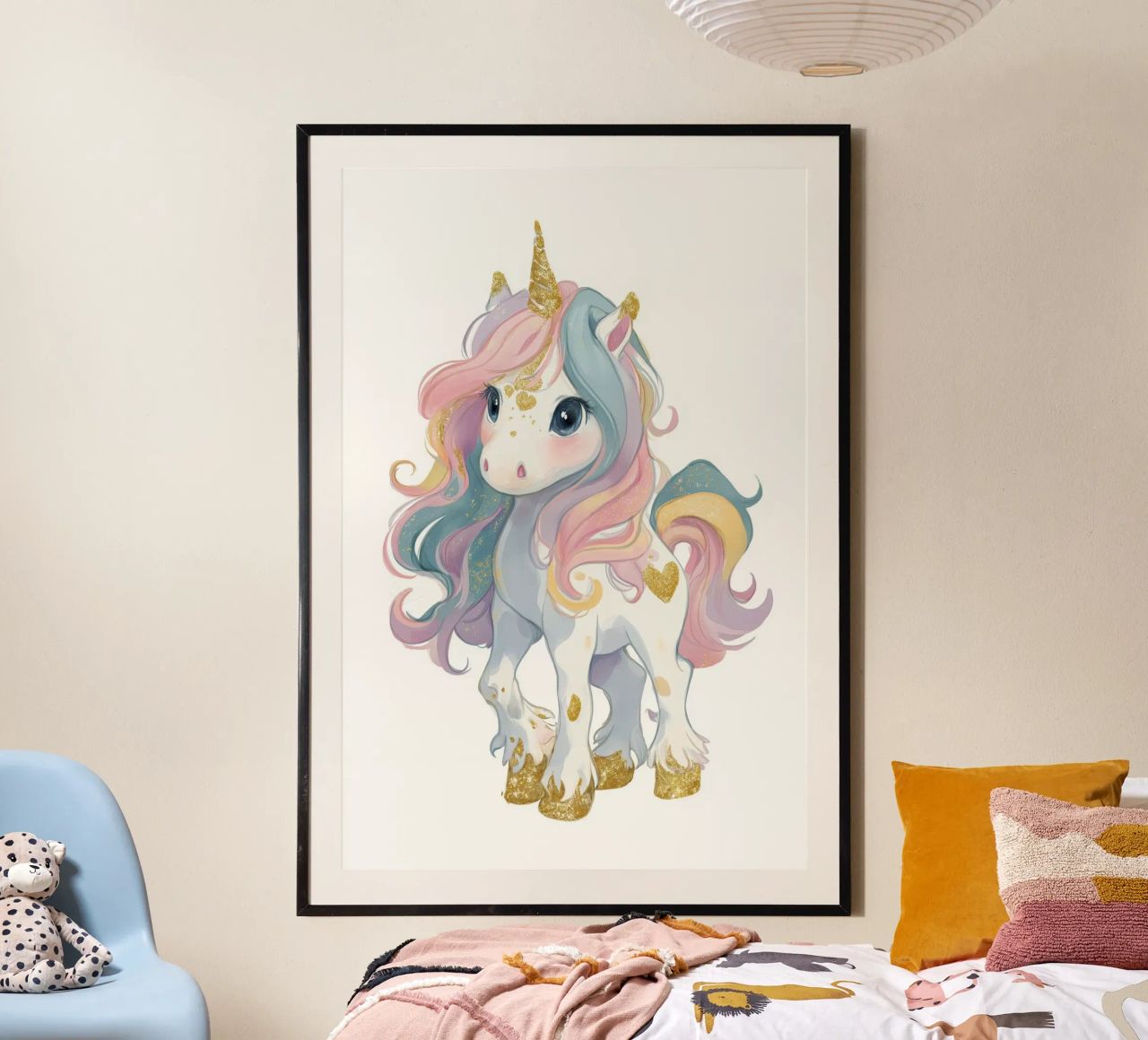 Einhorn Kinderzimmer Poster von Imagine