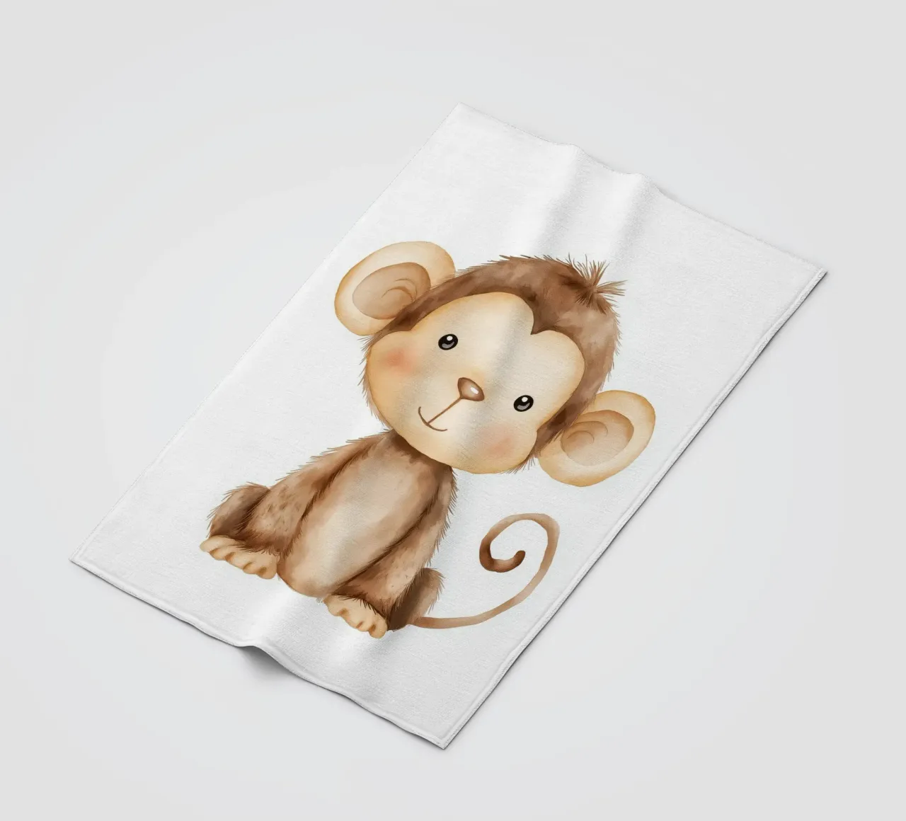 Asilo nido per scimmie coperta in pile da Imagine