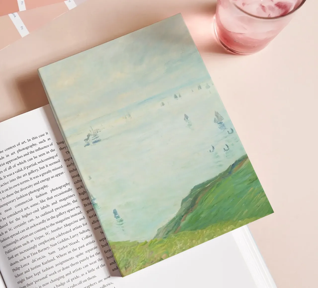 Claude Monet’s Cliffs at Pourville (1882) notebook by Monet Art Prints