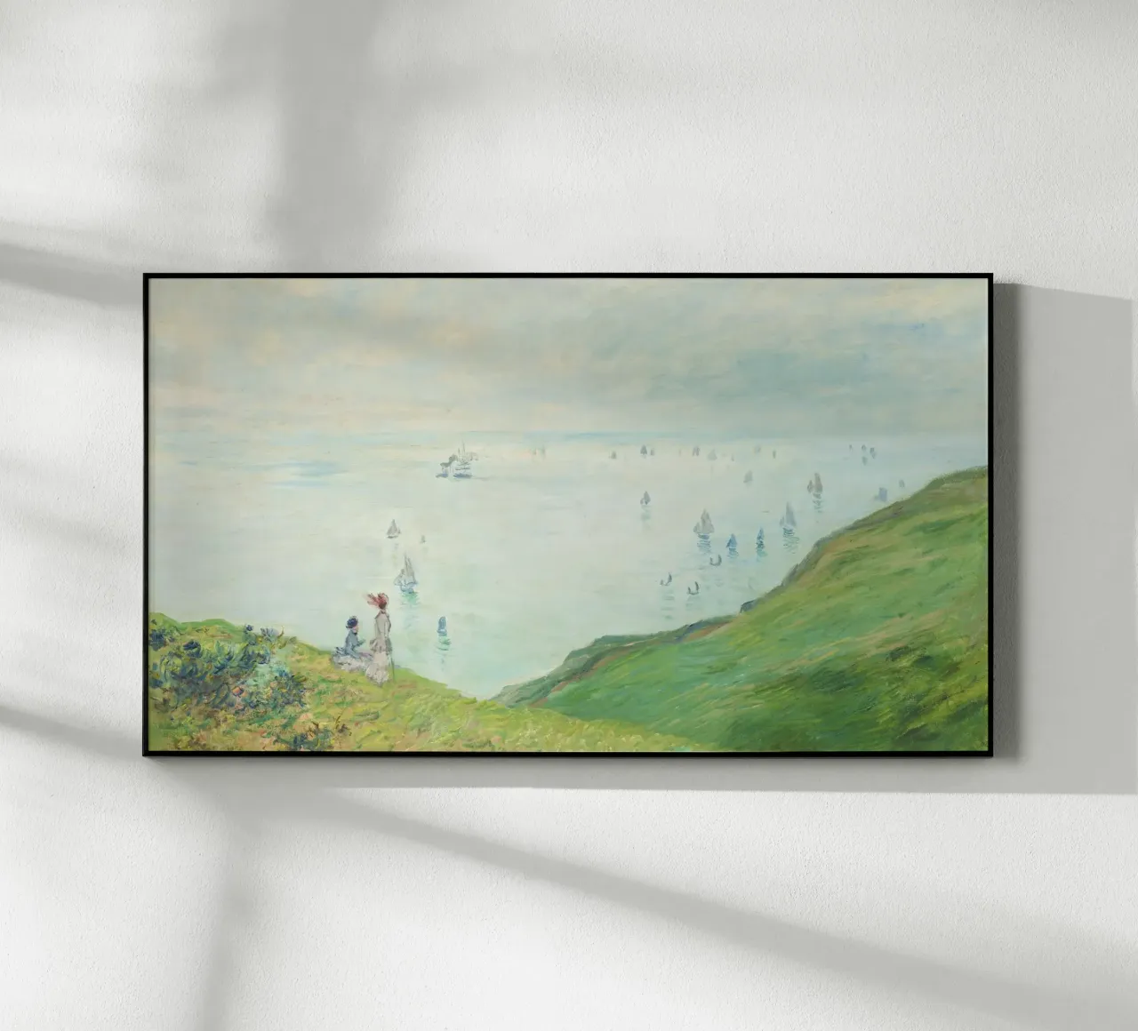 Le scogliere di Pourville di Claude Monet (1882) plexiglass da Monet Art Prints