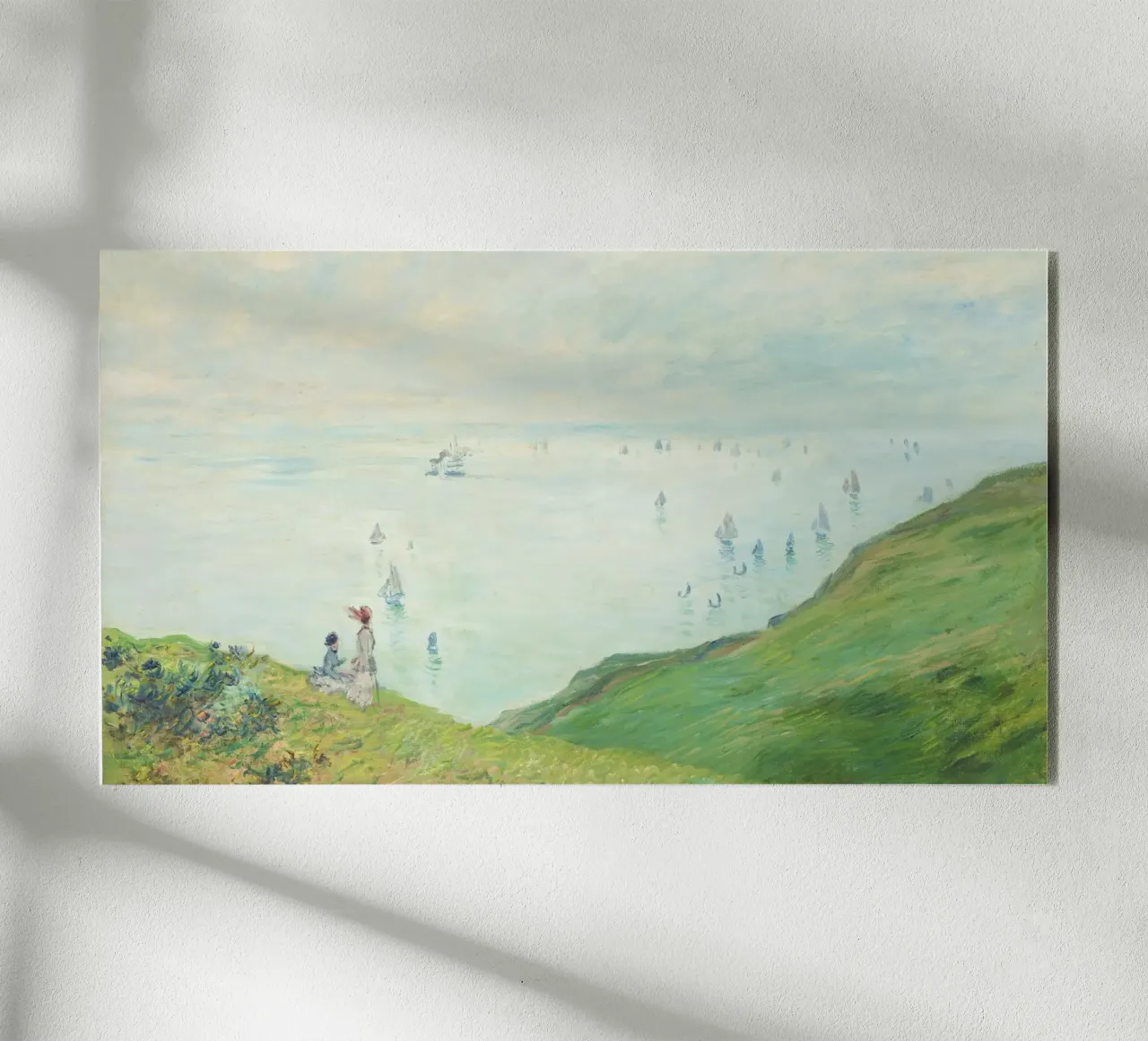 Le scogliere di Pourville di Claude Monet (1882) plexiglass da Monet Art Prints