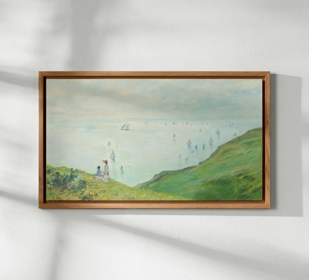 Le scogliere di Pourville di Claude Monet (1882) alluminio dibond da Monet Art Prints