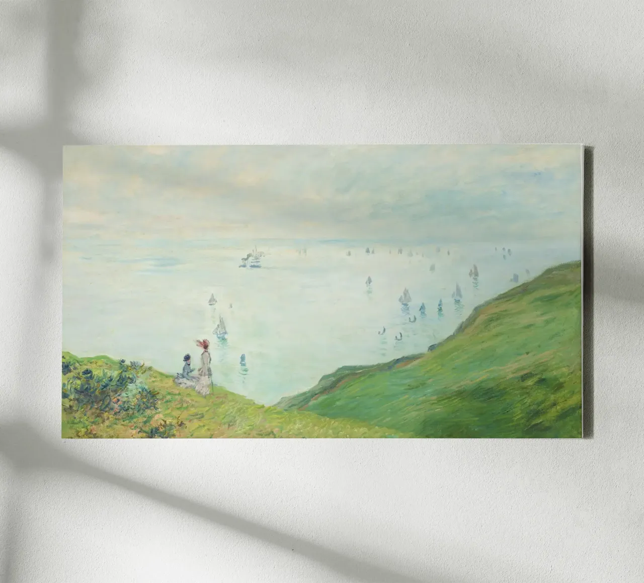 Claude Monet’s Cliffs at Pourville (1882) canvas by Monet Art Prints