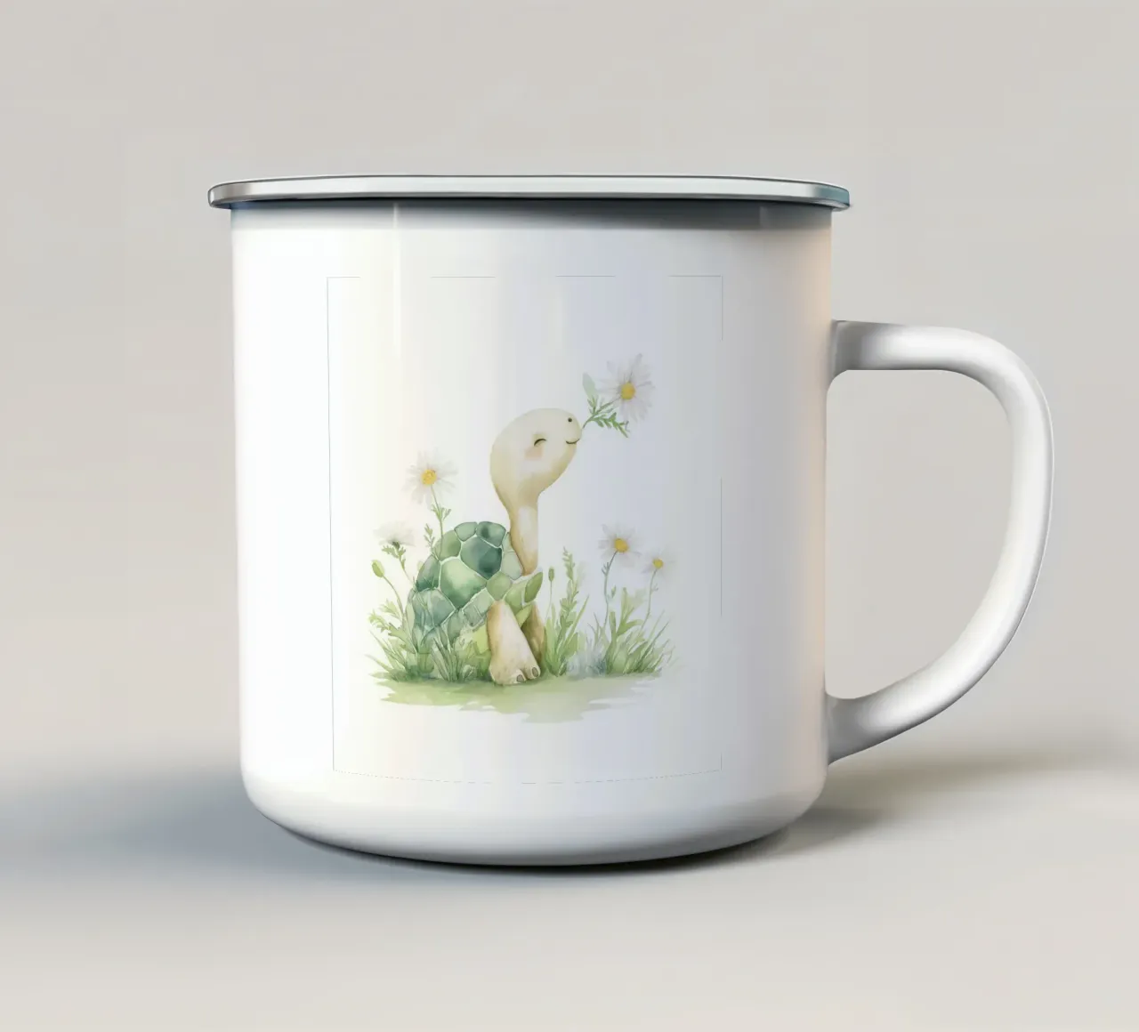 Vivaio di tartarughe tazza in smalto da Imagine