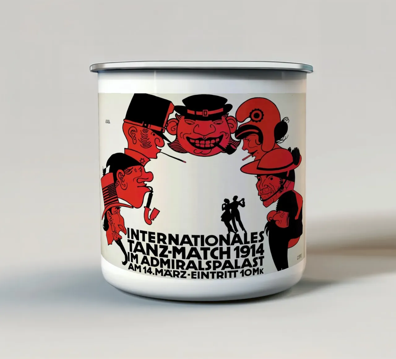 Klinger - Internationales Tanz-Match 1914 tazza in smalto da ARTOTHEK