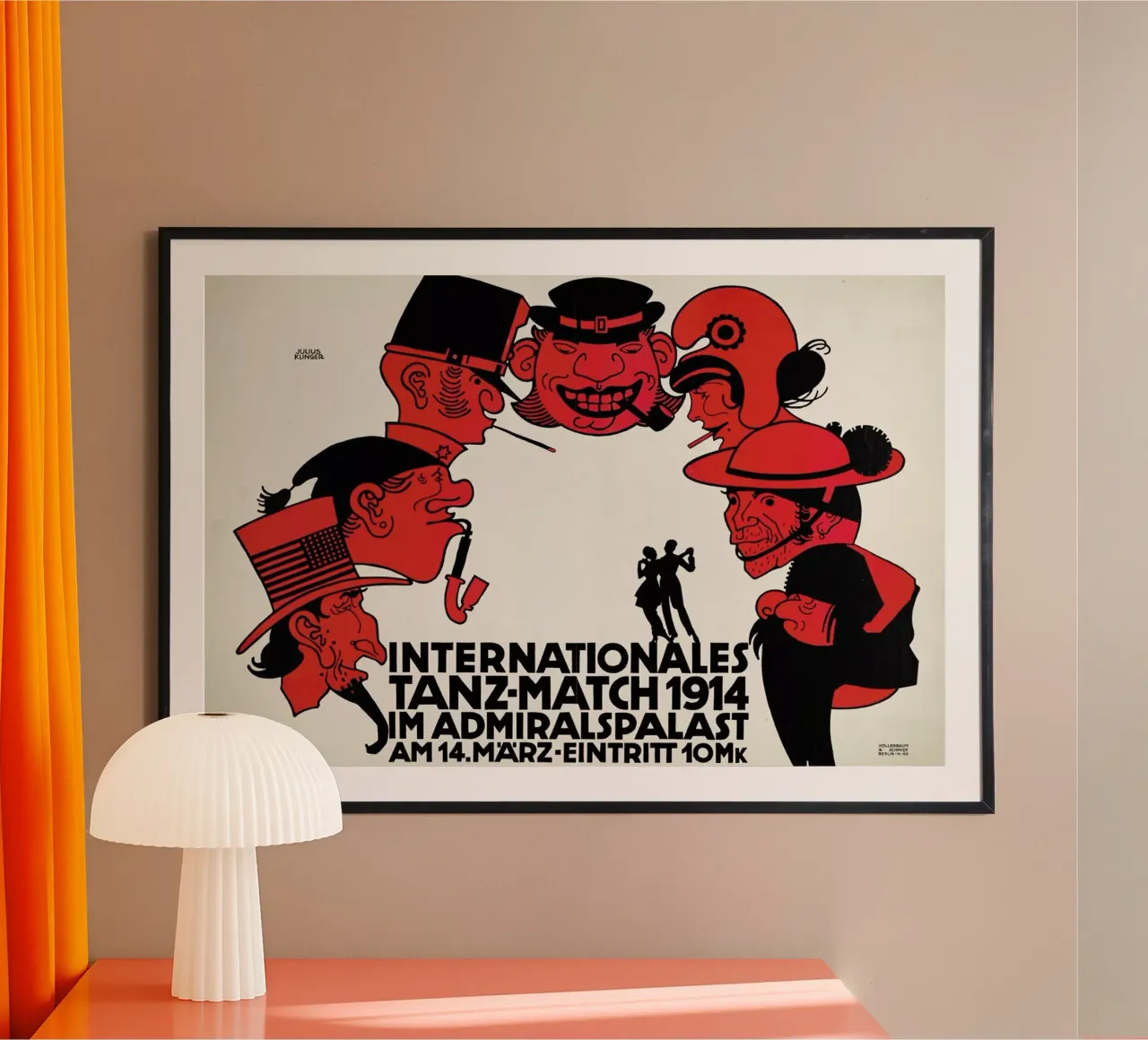 Klinger - Internationales Tanz-Match 1914 poster da ARTOTHEK