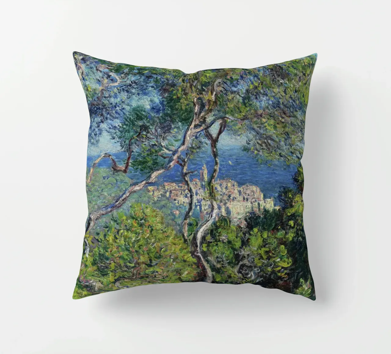 Bordighera (1884) di Claude Monet. cuscino da Monet Art Prints