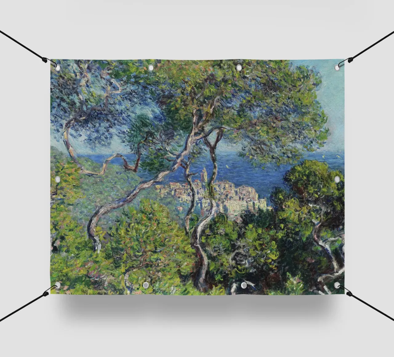 Bordighera (1884) di Claude Monet. telo in pvc da Monet Art Prints