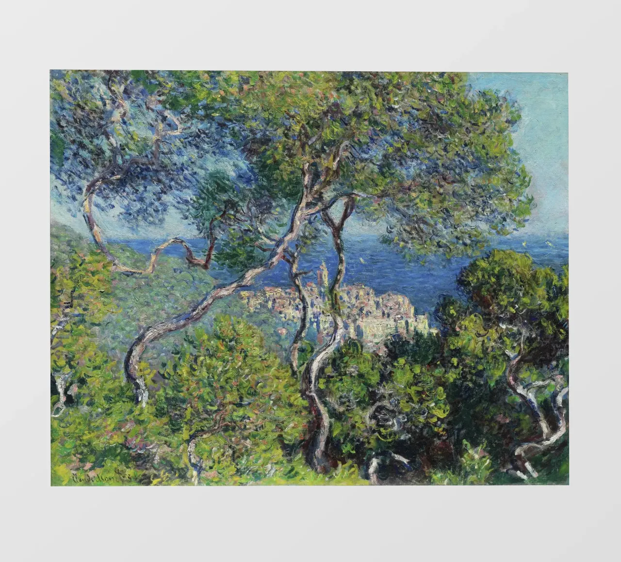 Bordighera (1884) di Claude Monet. telo in pvc da Monet Art Prints