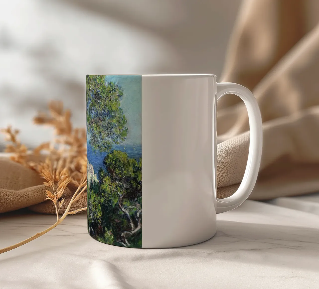 Bordighera (1884) di Claude Monet. tazza in ceramica da Monet Art Prints