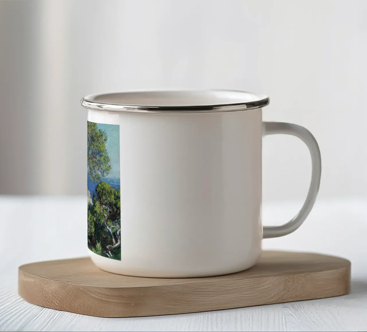 Bordighera (1884) di Claude Monet. tazza in smalto da Monet Art Prints