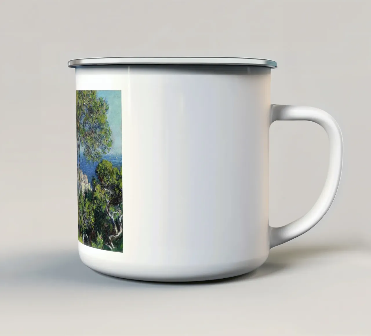 Bordighera (1884) di Claude Monet. tazza in smalto da Monet Art Prints