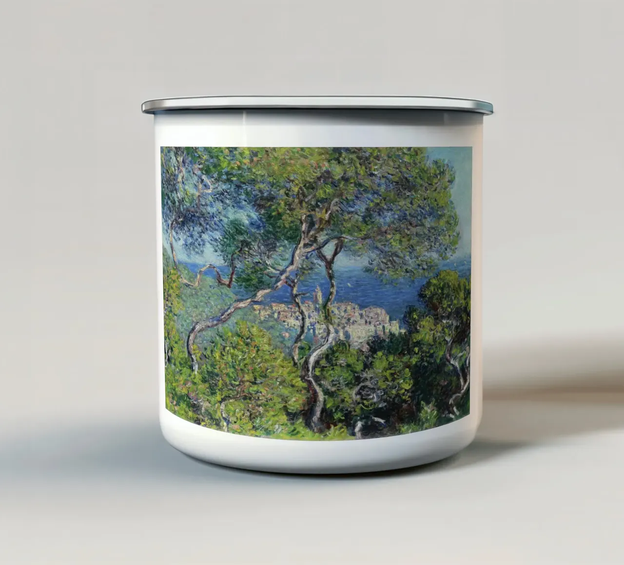 Bordighera (1884) di Claude Monet. tazza in smalto da Monet Art Prints
