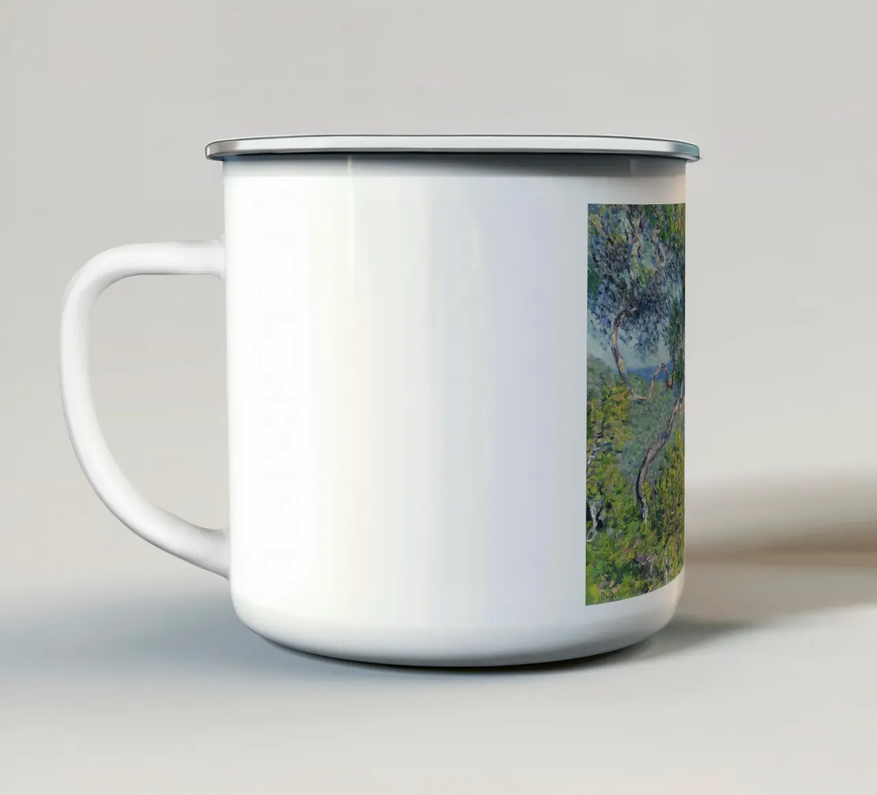 Bordighera (1884) di Claude Monet. tazza in smalto da Monet Art Prints