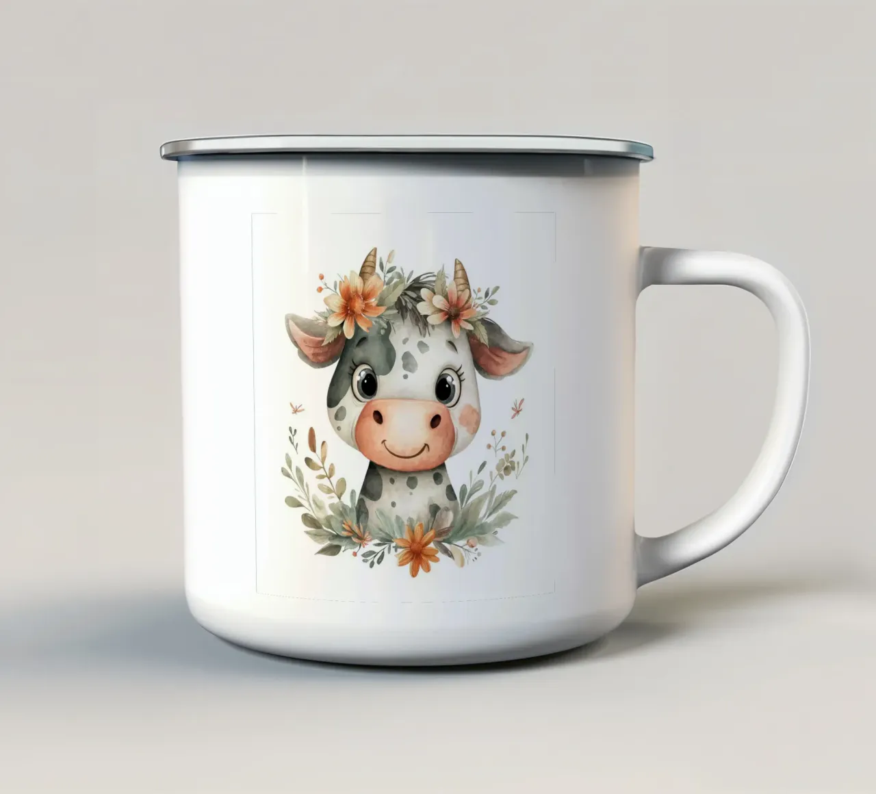 Vivaio di mucche tazza in smalto da Imagine
