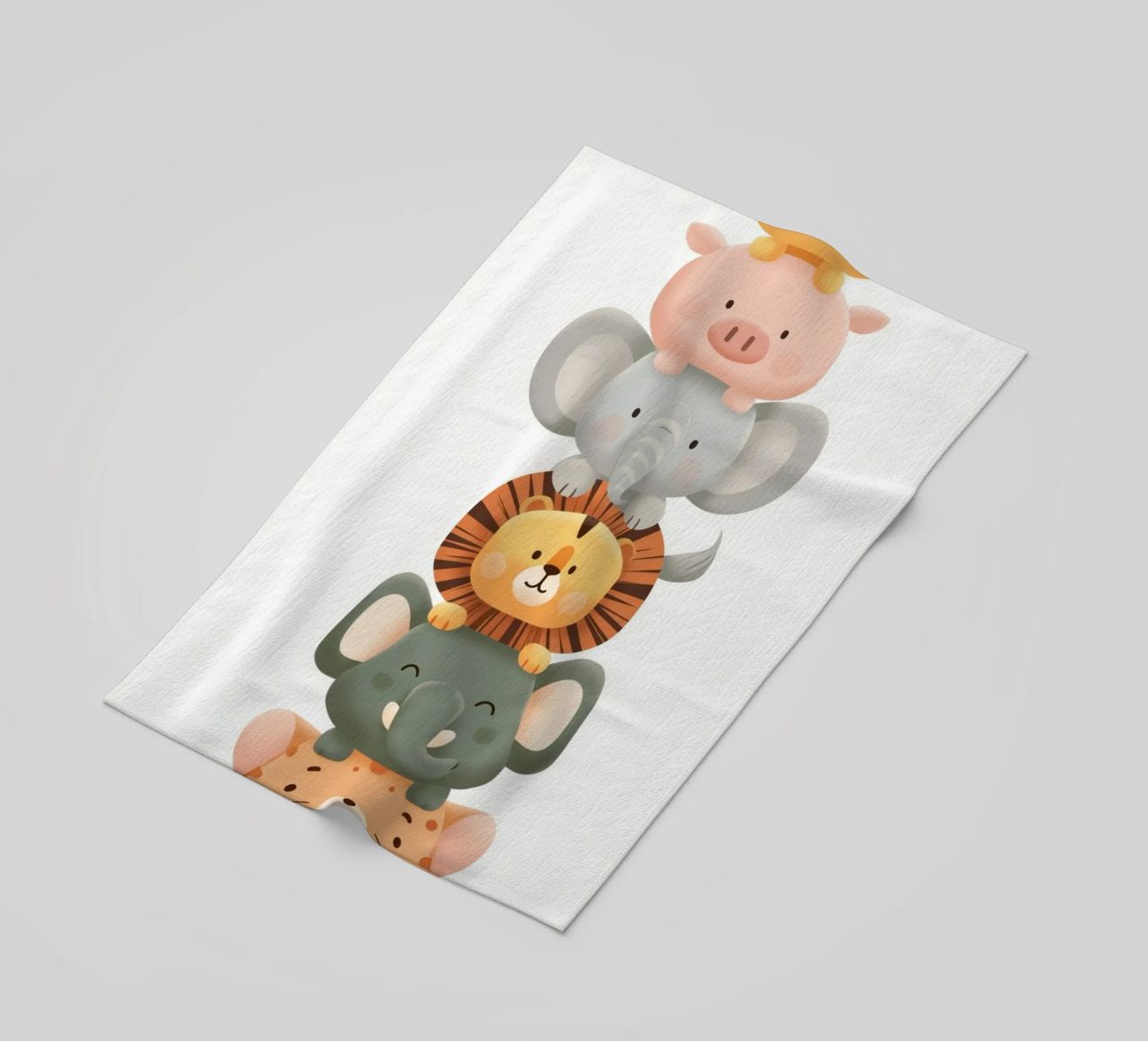 Tour d'animaux nursery serviette de plage de Imagine