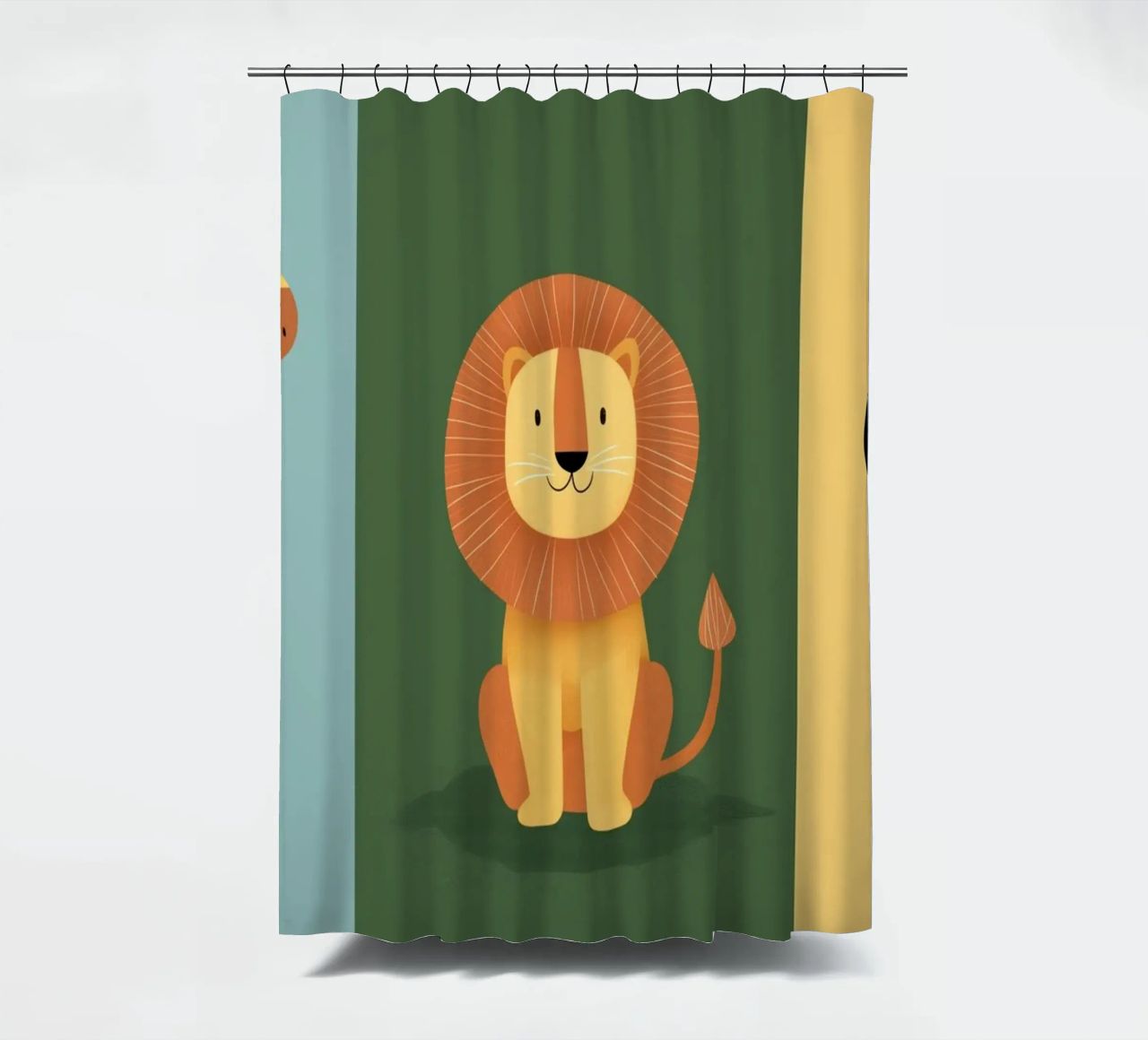 Tríptico animales guardería cortina de baño de Imagine