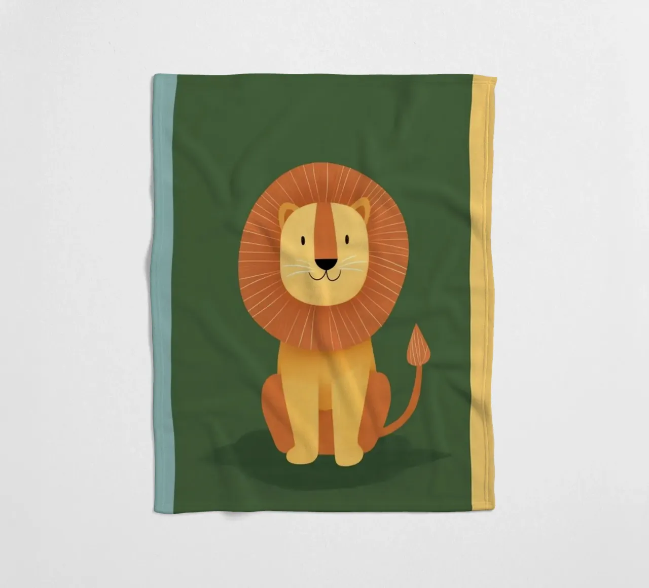 Triptych animals nursery fleece blanket by Imagine
