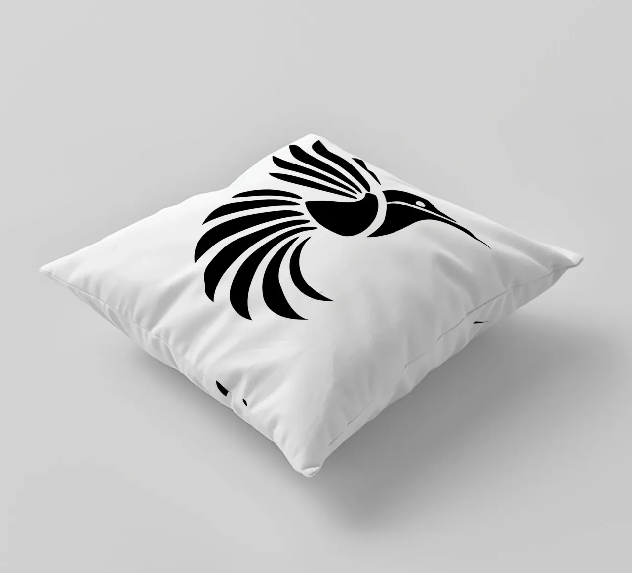 Silent Flight – Minimalist Hummingbird cuscino da Sivaro