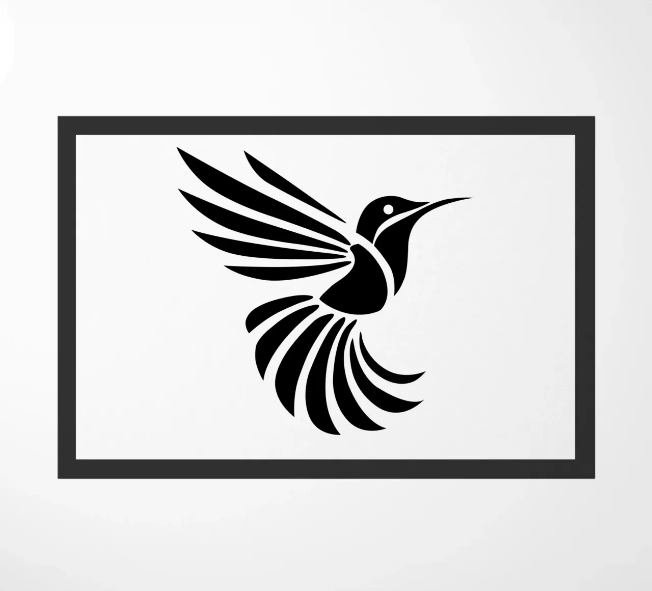 Silent Flight – Minimalist Hummingbird zerbino da Sivaro