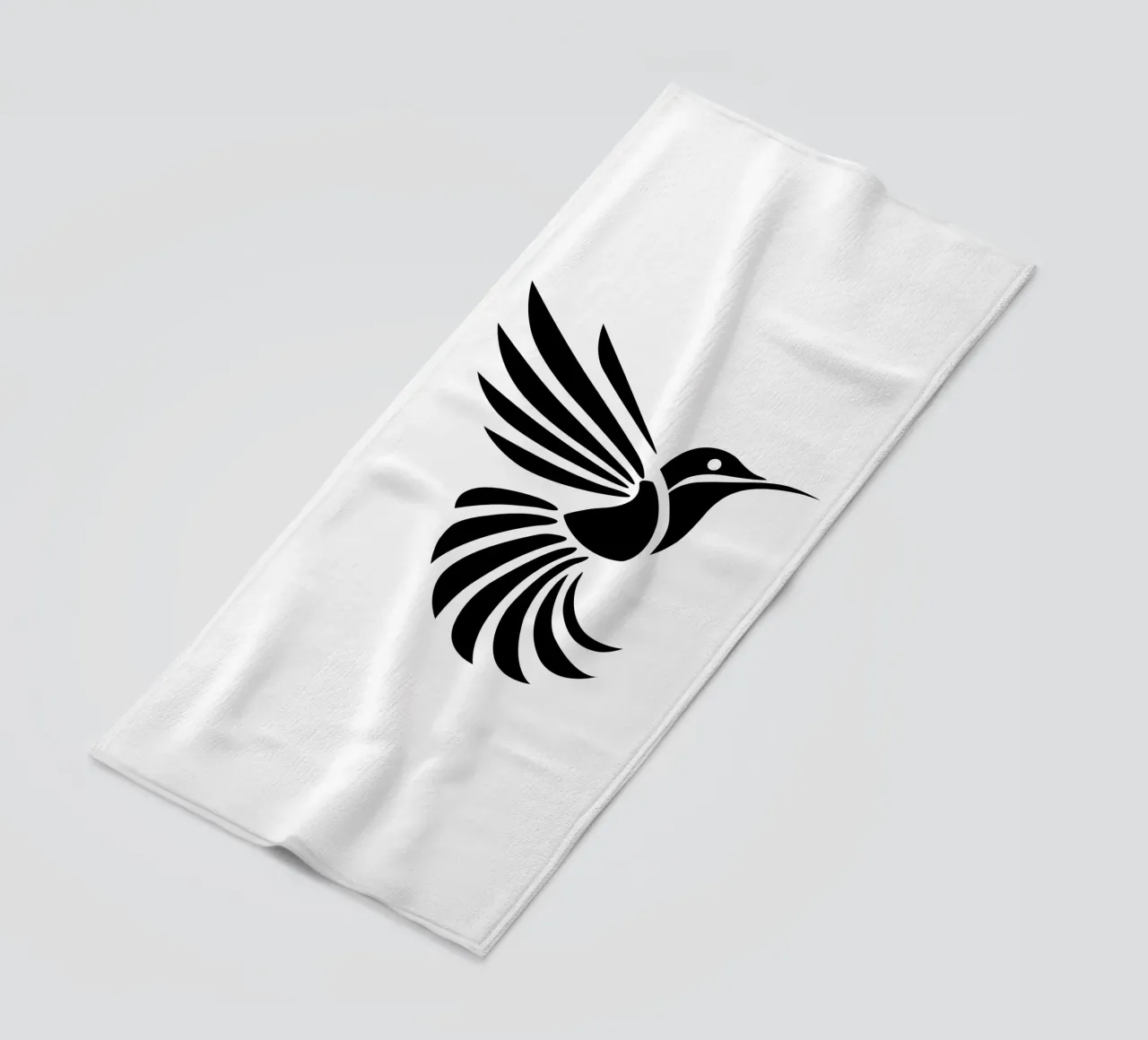 Silent Flight – Minimalist Hummingbird telo mare da Sivaro