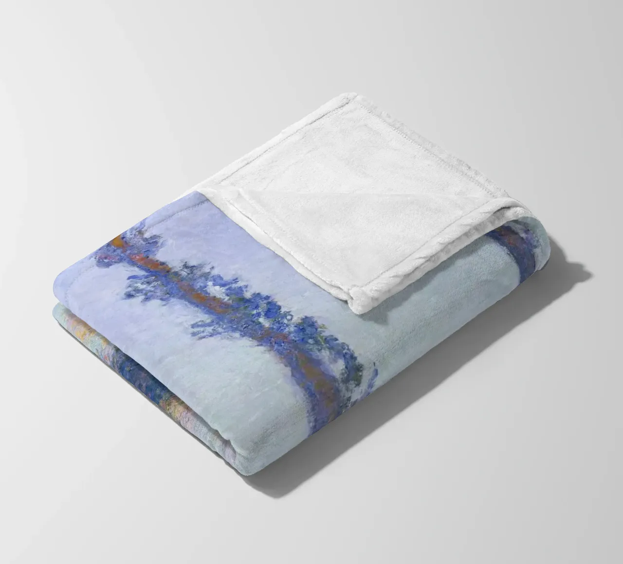 I quattro alberi (1891) di Claude Monet coperta in pile da Monet Art Prints