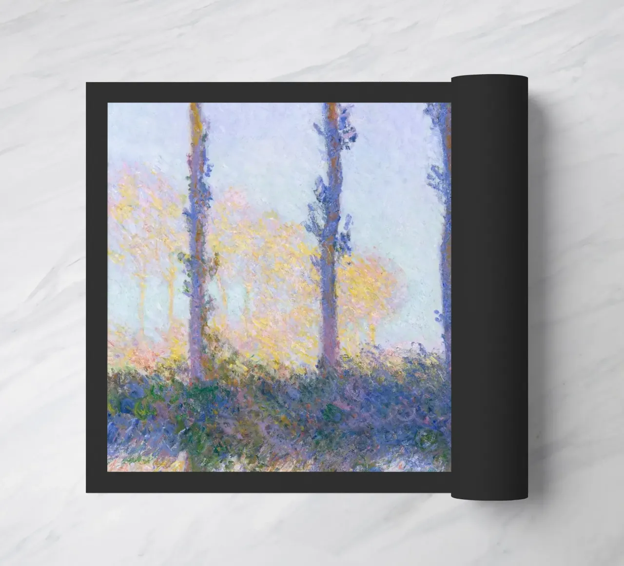 I quattro alberi (1891) di Claude Monet zerbino da Monet Art Prints