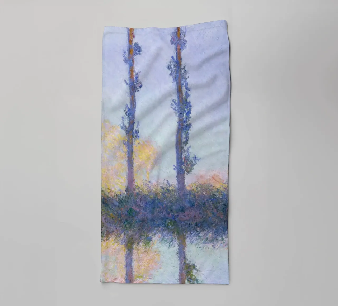 The Four Trees (1891) by Claude Monet towel by Monet Art Prints