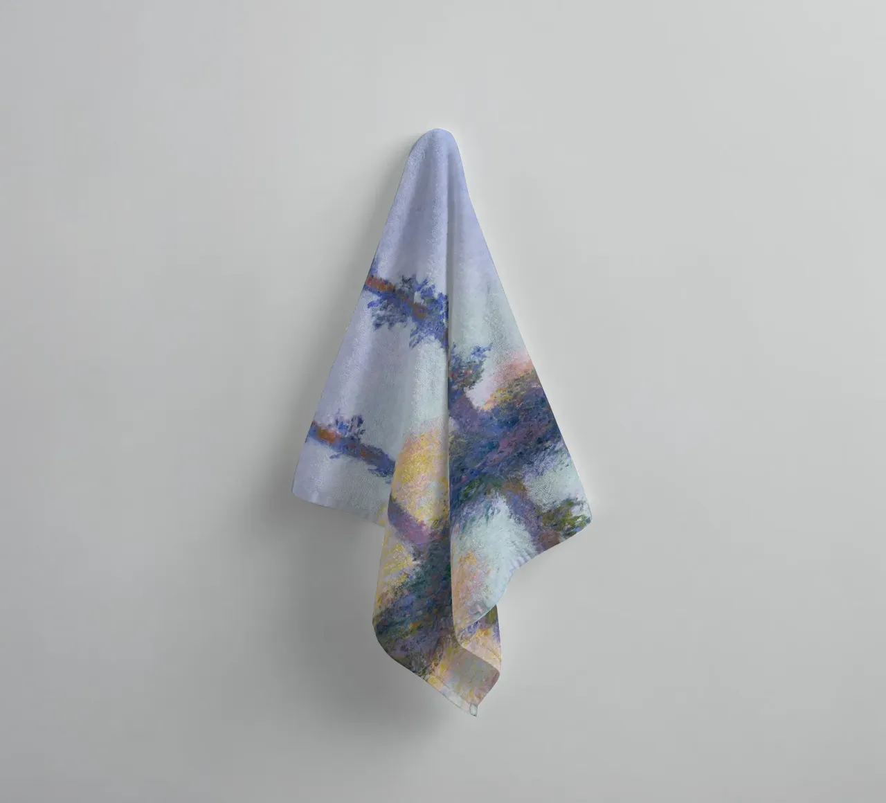 The Four Trees (1891) by Claude Monet towel by Monet Art Prints