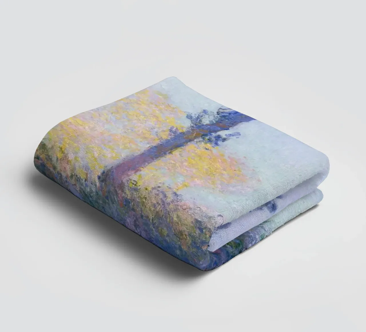 The Four Trees (1891) by Claude Monet towel by Monet Art Prints