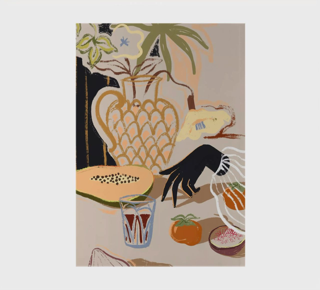 Fruits on The Table notebook by Arty Guava