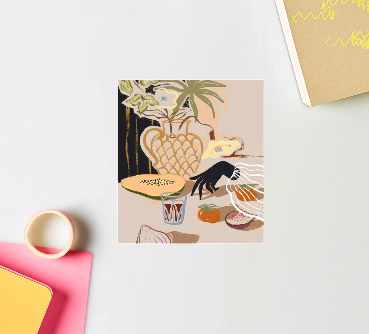 Fruits on The Table sticker by Arty Guava