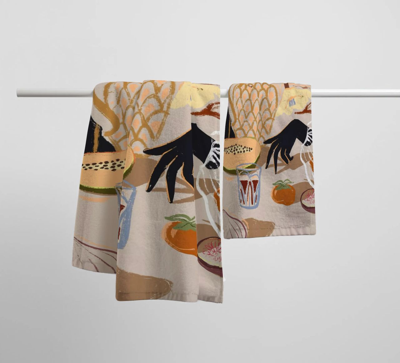 Fruits on The Table towel by Arty Guava
