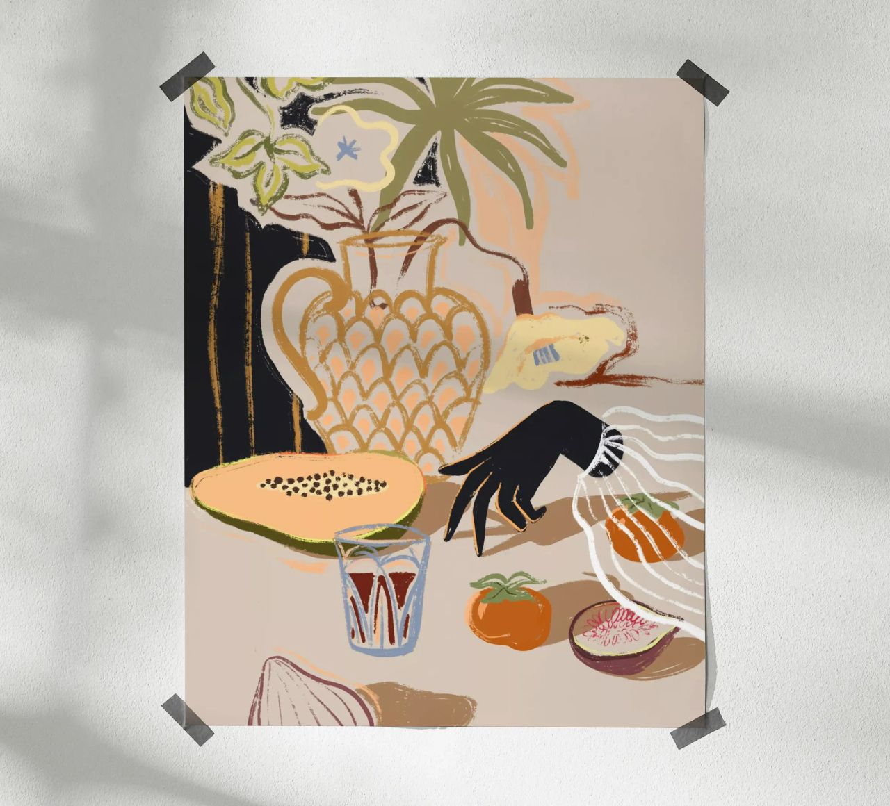 Fruits on The Table poster by Arty Guava