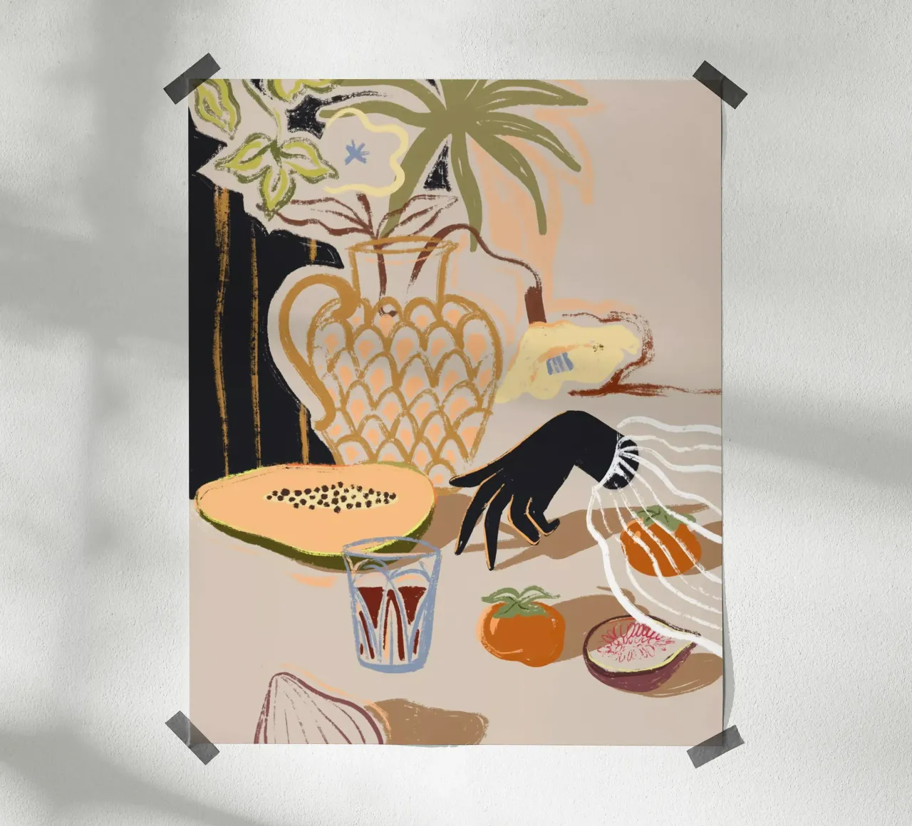 Fruits on The Table poster da Arty Guava