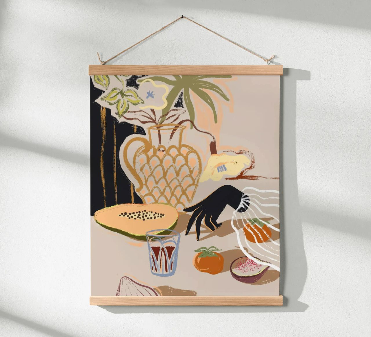 Fruits on The Table poster by Arty Guava