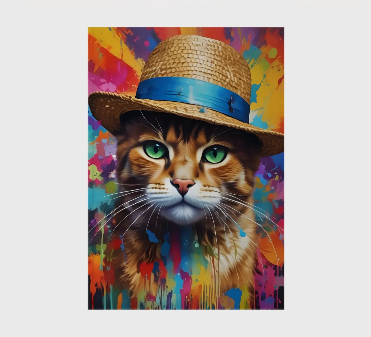 Cat in the Straw Hat notebook by MakArena