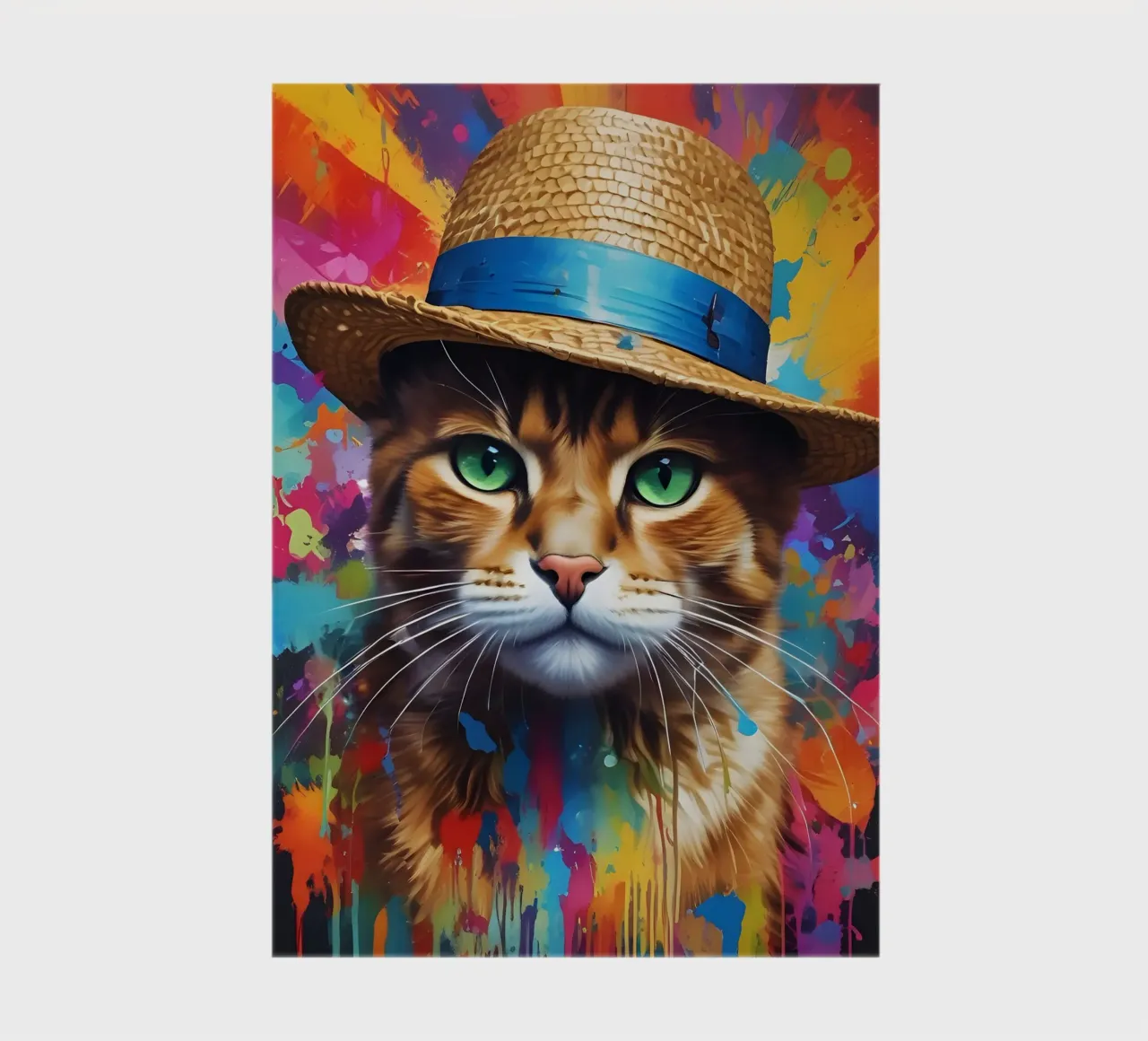Cat in the Straw Hat notebook by MakArena