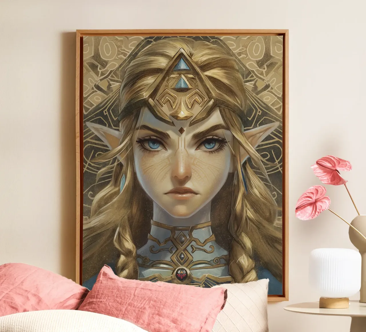 The Legend of Zelda Breath of the Wild canvas with Floater frame by Fleur de Lys