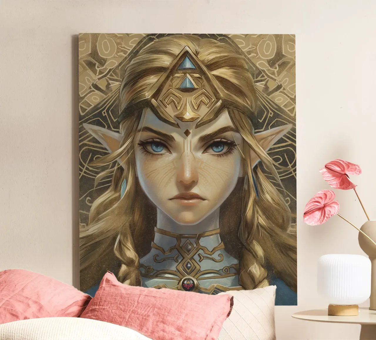 The Legend of Zelda Breath of the Wild canvas with Floater frame by Fleur de Lys