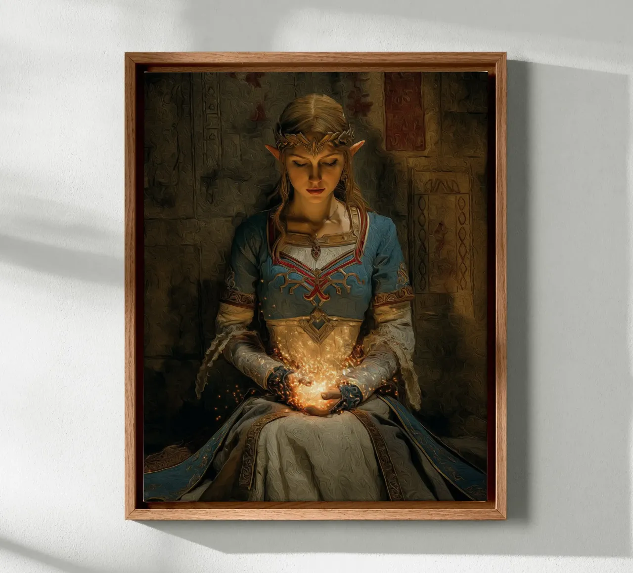 The Legend of Zelda Breath of the Wild canvas with Floater frame by Fleur de Lys
