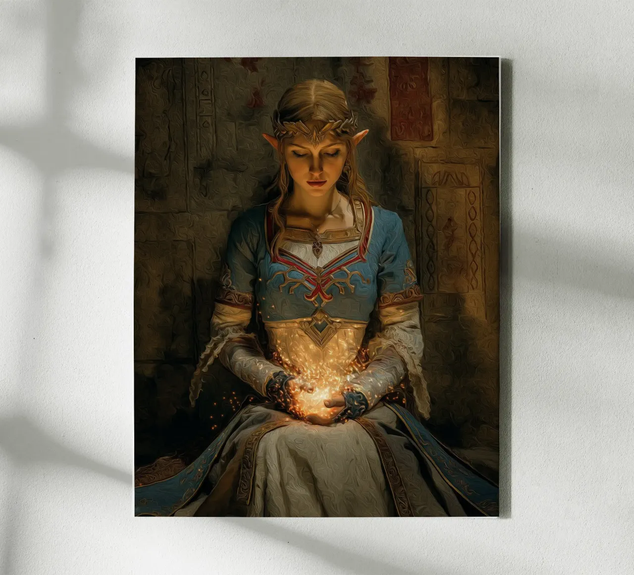 The Legend of Zelda Breath of the Wild canvas with Floater frame by Fleur de Lys