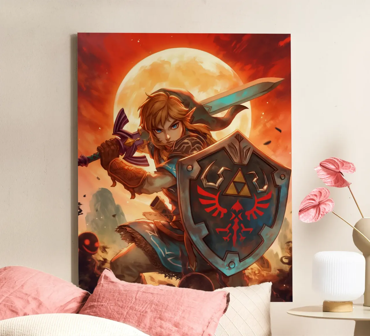 The Legend of Zelda Breath of the Wild canvas with Floater frame by Fleur de Lys