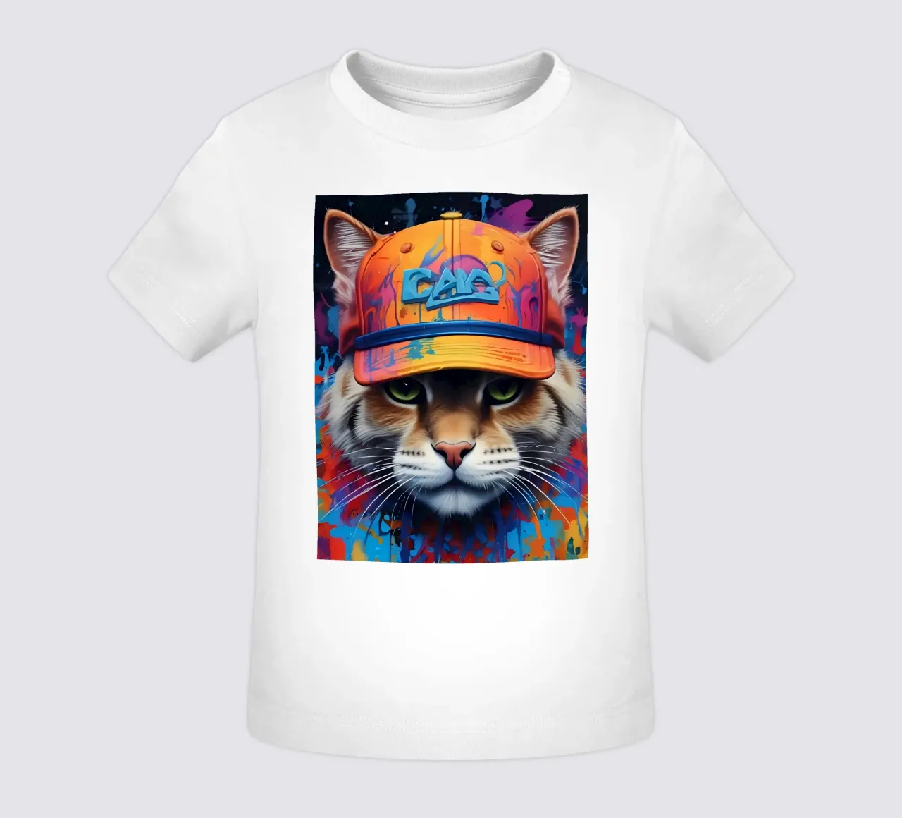 Brutale Katze mit Mütze Baby T-Shirt von MakArena