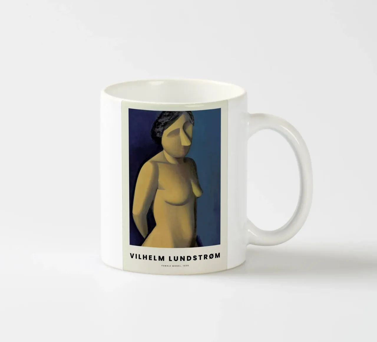 Lundstrøm - Female Model tazza in ceramica da Vintage by JUNIQE