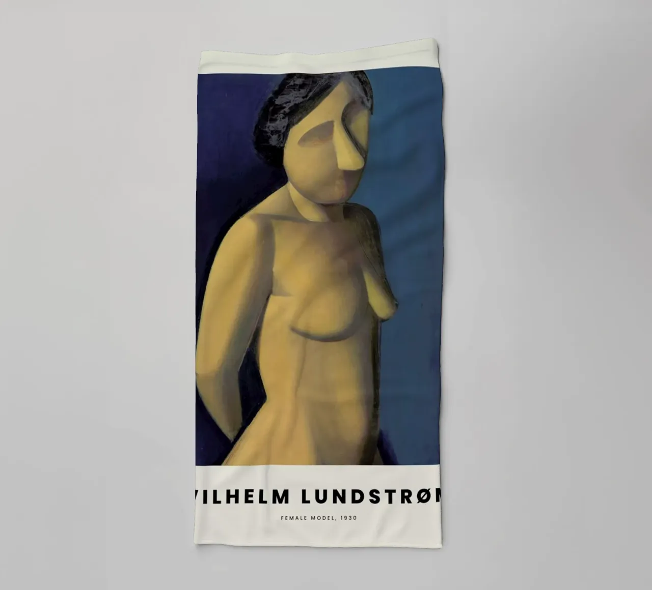 Lundstrøm - Female Model asciugamano da bagno da Vintage by JUNIQE